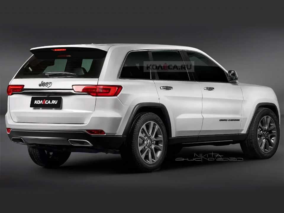 Projeção do site russo Kolesa para a nova geração do Jeep Grand Cherokee